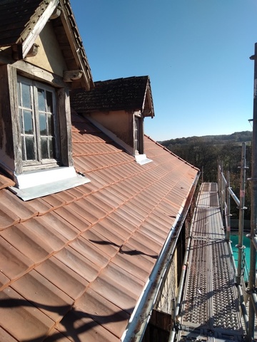 De Jabrun et Fils : Rénovation couverture d'un manoir à St Marcel du Périgord