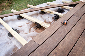 Fabrication et pose de terrasse en bois proche de Bergerac