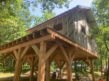 Construction de cabane surélevée en bois - De Jabrun et fils - Vergt