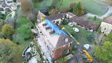 De Jabrun et Fils : Rénovation couverture d'un manoir à St Marcel du Périgord