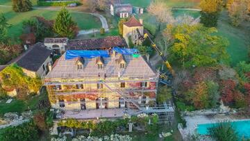 De Jabrun et Fils : Rénovation couverture d'un manoir à St Marcel du Périgord