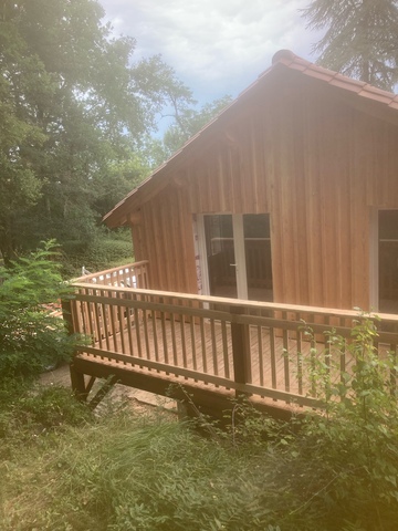 Terrasse pour cabane surélevée - De Jabrun et fils - Vergt